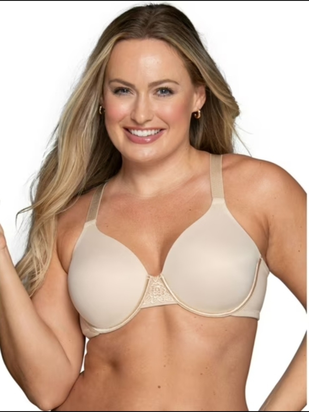 Vanity Fair Lingerie Women's Beauty Back Smoothing Underwire Bra Stretch 42C